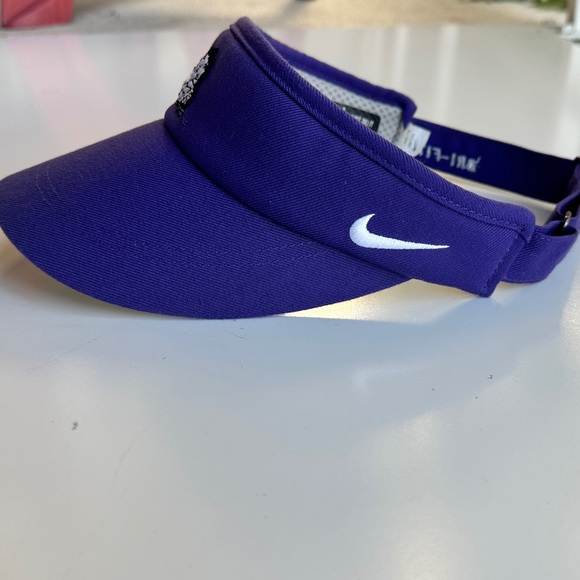 TCU Horned Frogs Nike Just Do-It Sun Visor Purple school logo one size fits most - Picture 5 of 11